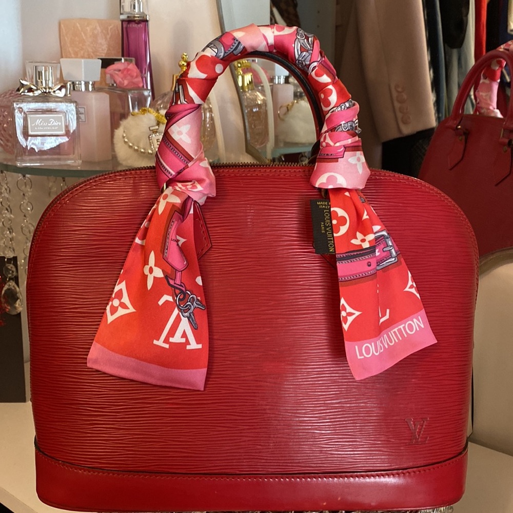Louis Vuitton Red Epi Alma PM